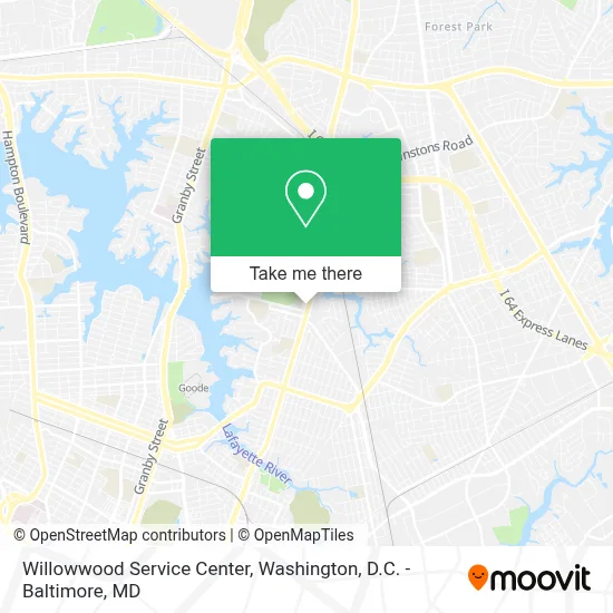 Willowwood Service Center map