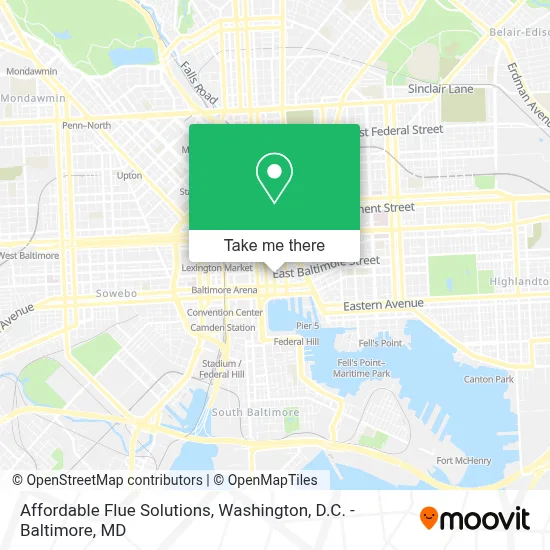 Affordable Flue Solutions map