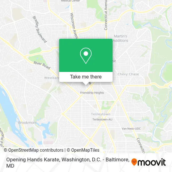 Opening Hands Karate map