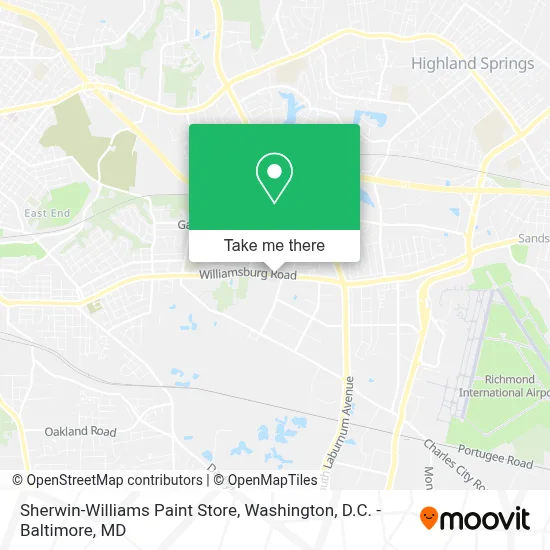 Sherwin-Williams Paint Store map