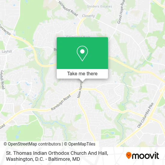 St. Thomas Indian Orthodox Church And Hall map