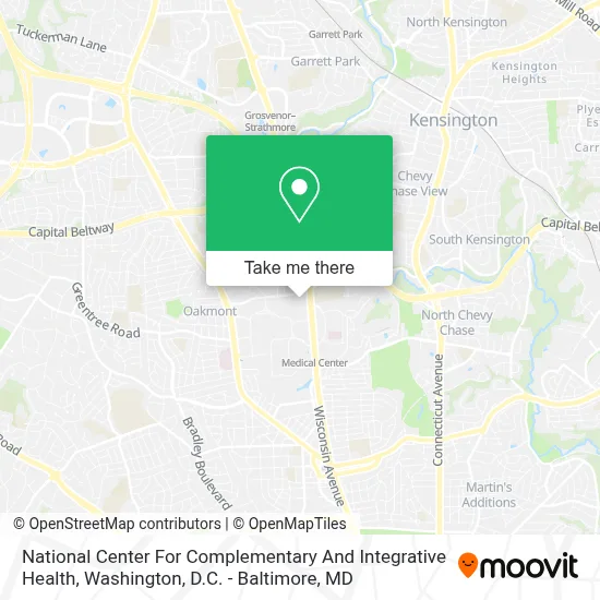 National Center For Complementary And Integrative Health map