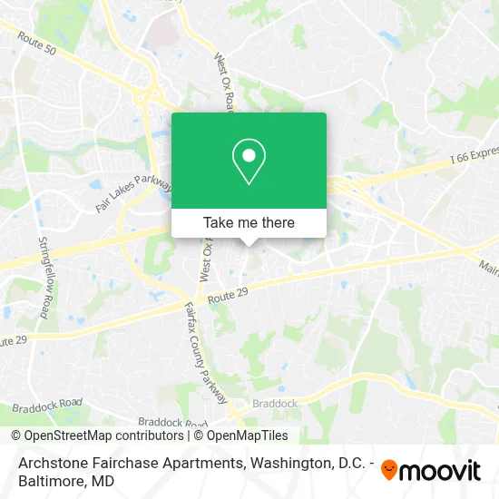 Archstone Fairchase Apartments map