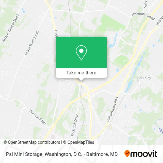 Psi Mini Storage map