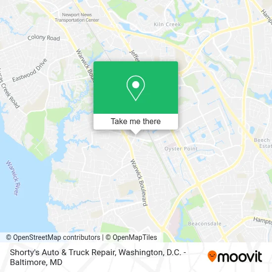 Shorty's Auto & Truck Repair map