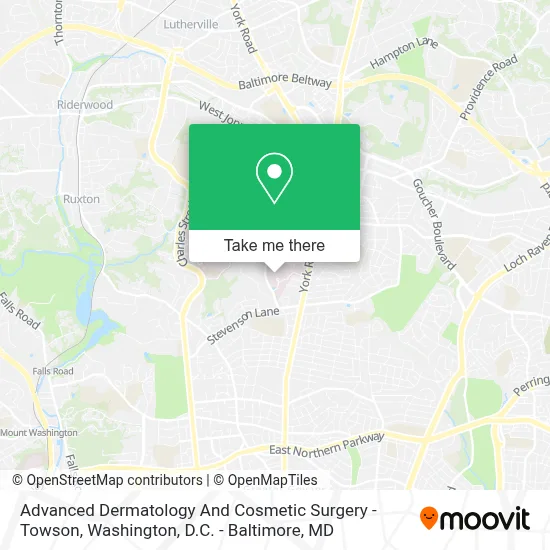 Advanced Dermatology And Cosmetic Surgery - Towson map