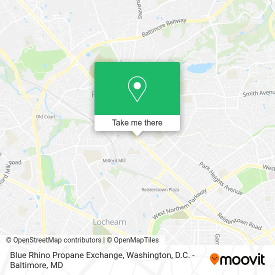 Blue Rhino Propane Exchange map