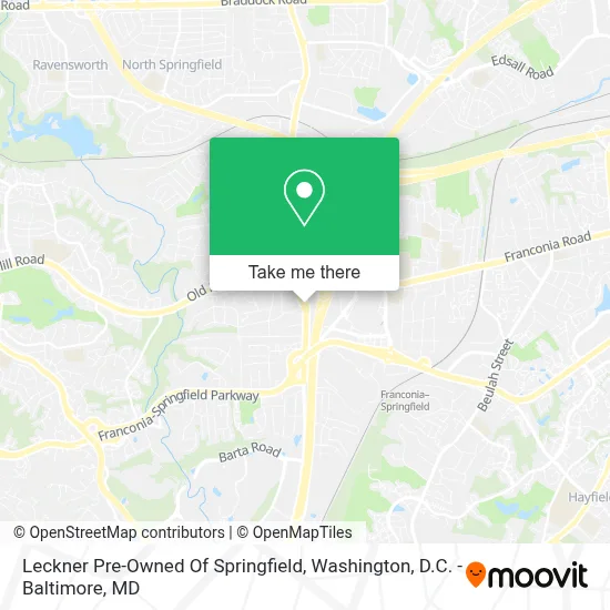Leckner Pre-Owned Of Springfield map