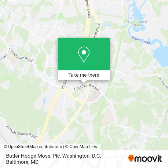 Butler Hodge Moss, Plc map