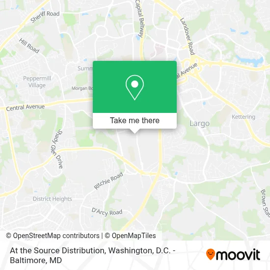 At the Source Distribution map