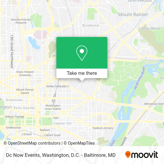Dc Now Events map