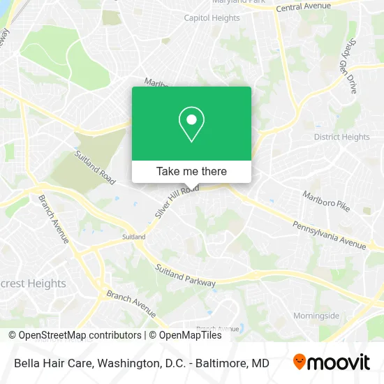 Bella Hair Care map