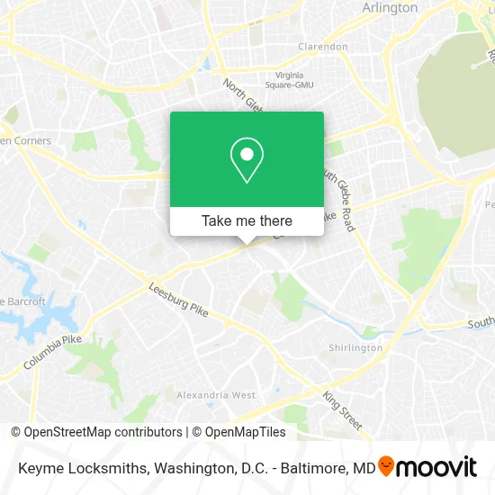Keyme Locksmiths map
