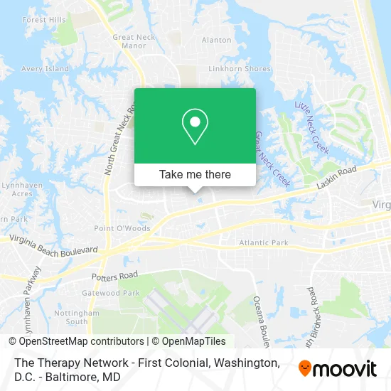 The Therapy Network - First Colonial map