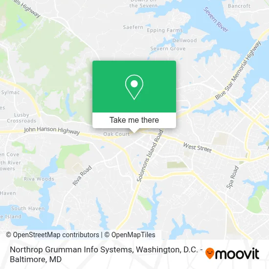 Northrop Grumman Info Systems map