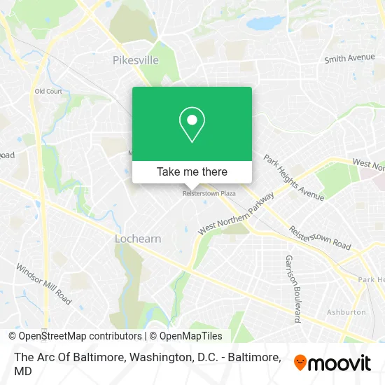 The Arc Of Baltimore map