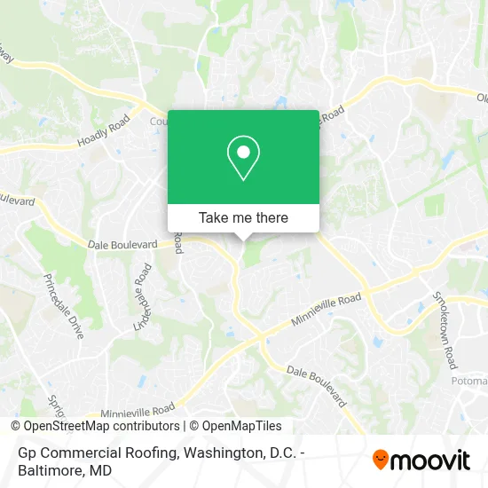 Gp Commercial Roofing map