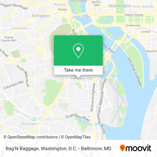 Bag'N Baggage map
