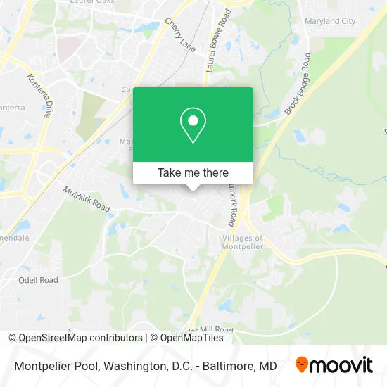 Montpelier Pool map