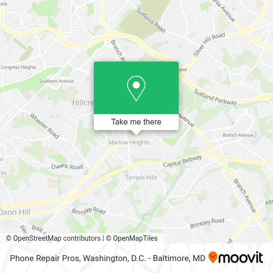 Phone Repair Pros map