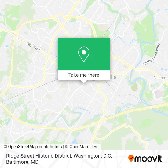 Ridge Street Historic District map