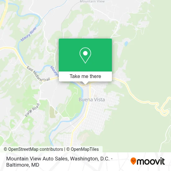 Mountain View Auto Sales map