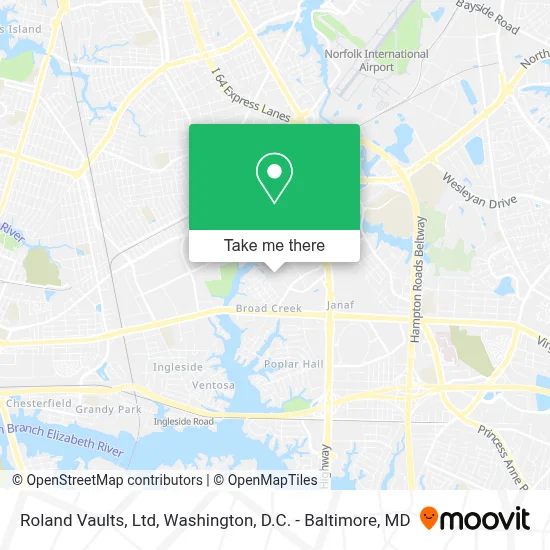Roland Vaults, Ltd map