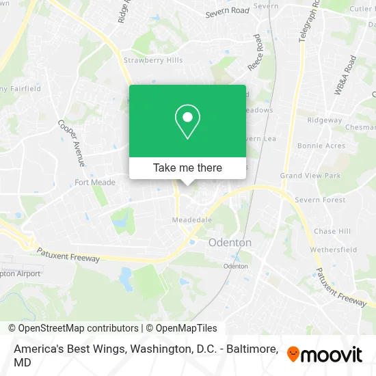 America's Best Wings map