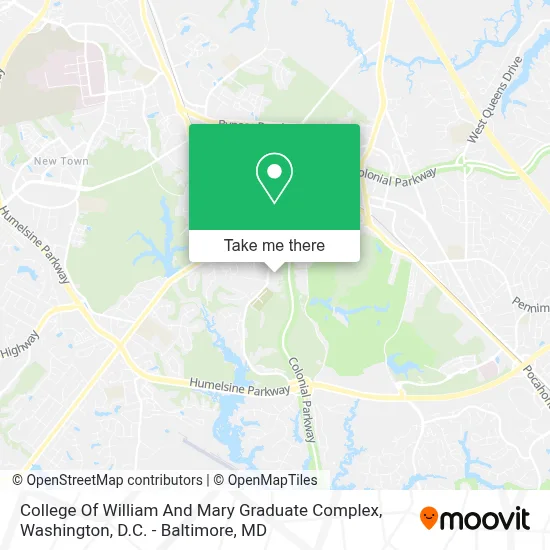 College Of William And Mary Graduate Complex map