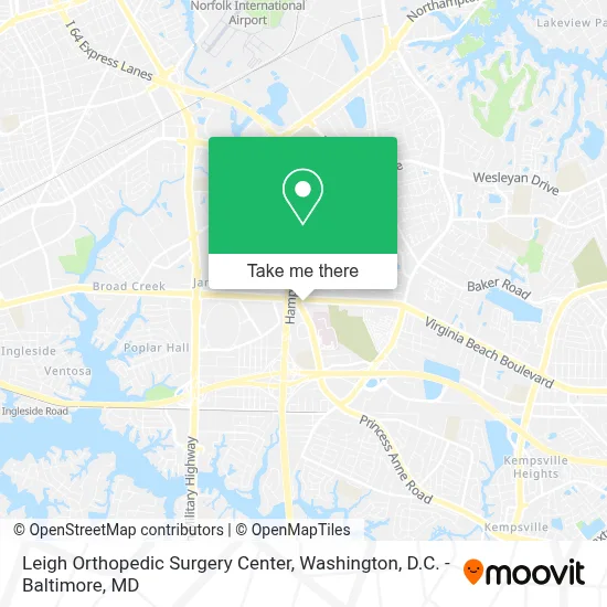 Leigh Orthopedic Surgery Center map