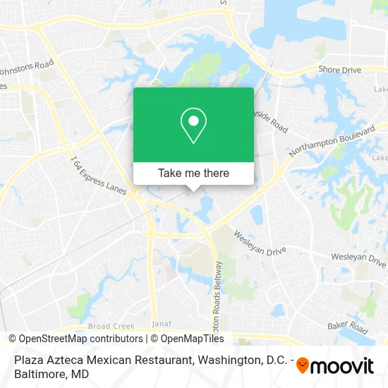 Plaza Azteca Mexican Restaurant map