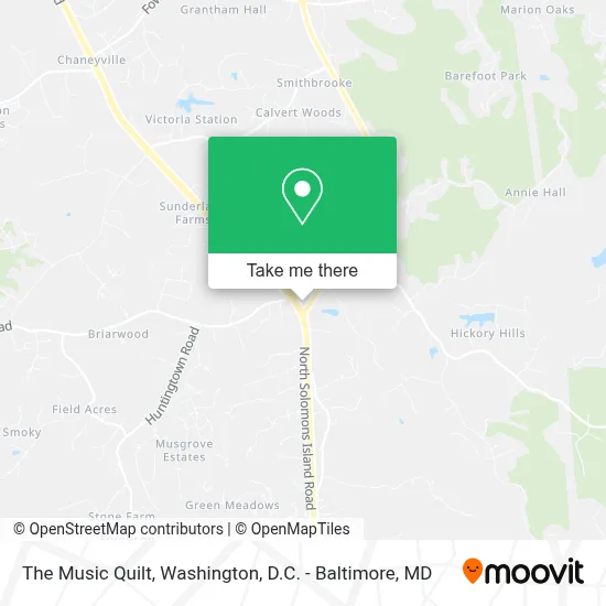 The Music Quilt map