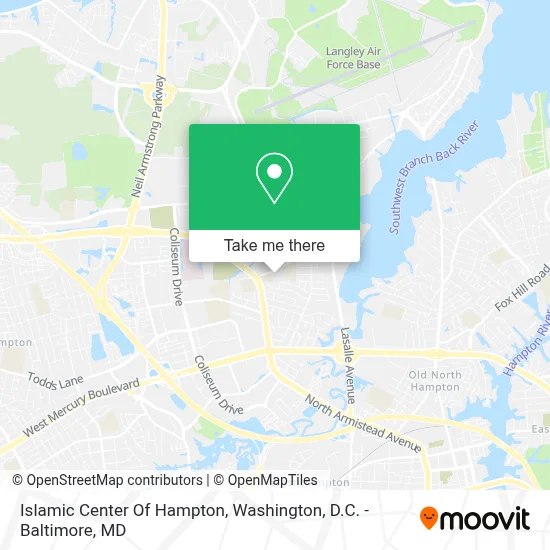 Islamic Center Of Hampton map