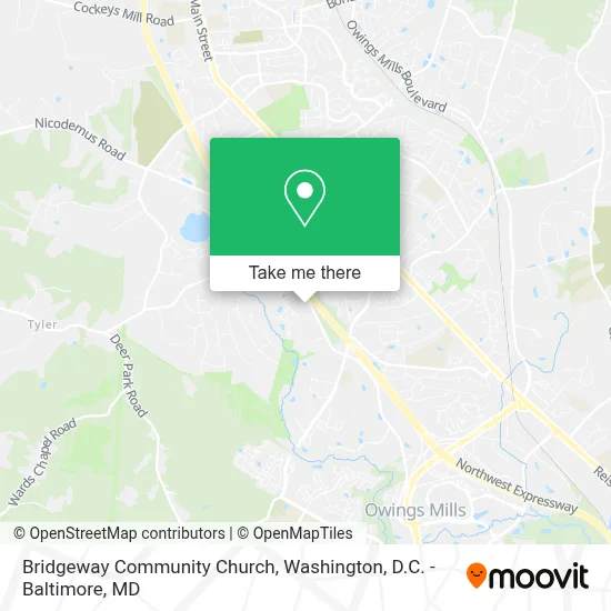Bridgeway Community Church map