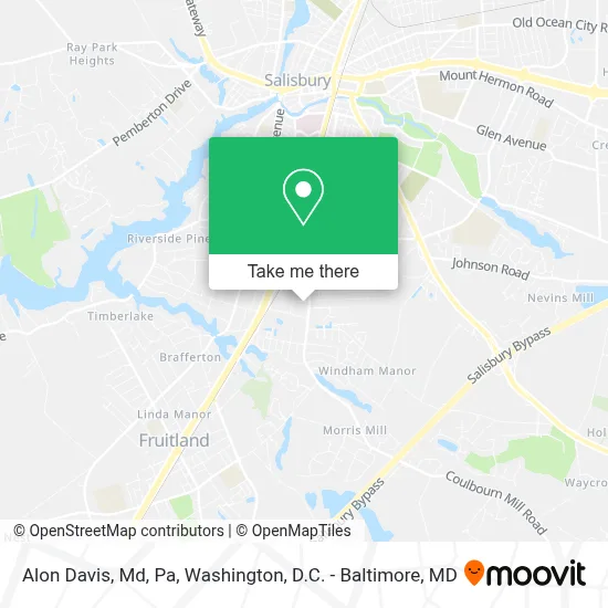 Alon Davis, Md, Pa map