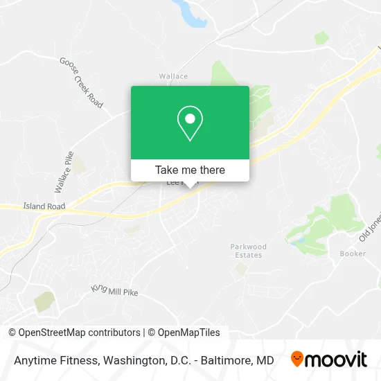 Anytime Fitness map
