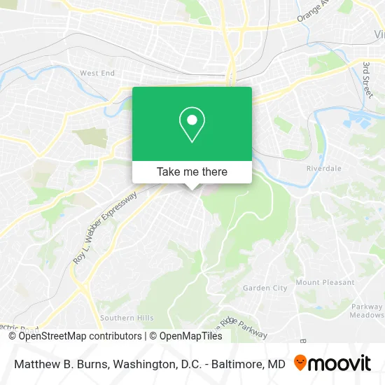 Matthew B. Burns map
