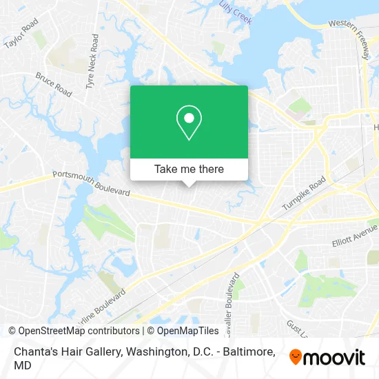 Chanta's Hair Gallery map