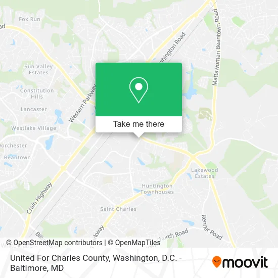 United For Charles County map