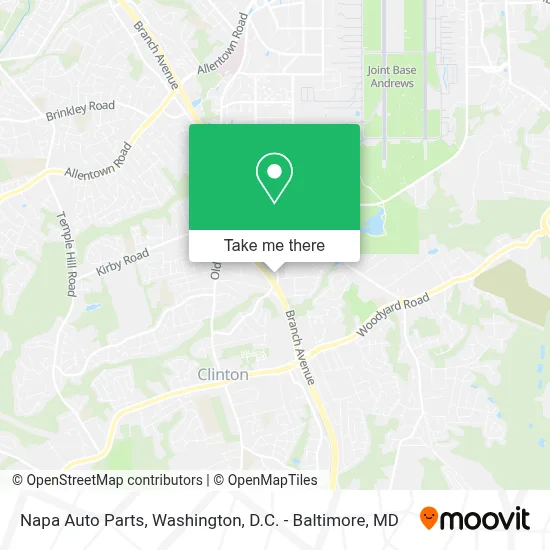 Napa Auto Parts map