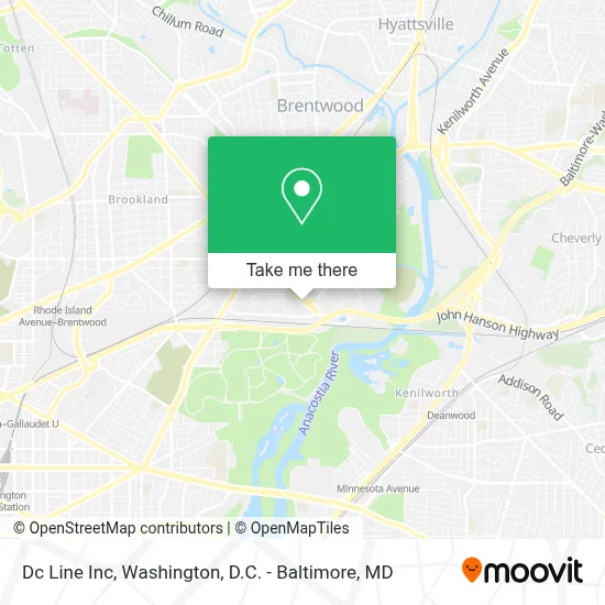 Dc Line Inc map