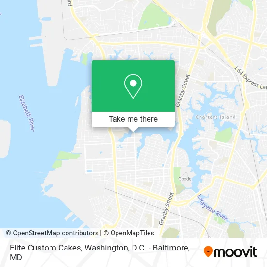 Elite Custom Cakes map