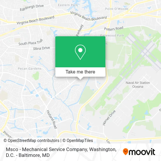 Msco - Mechanical Service Company map