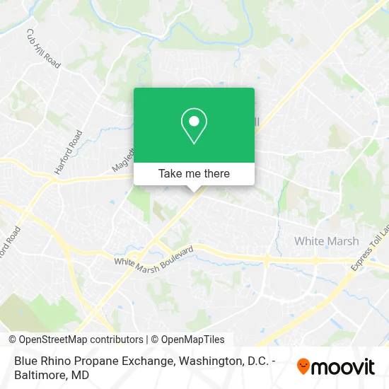 Blue Rhino Propane Exchange map