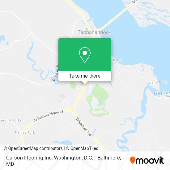 Carson Flooring Inc map
