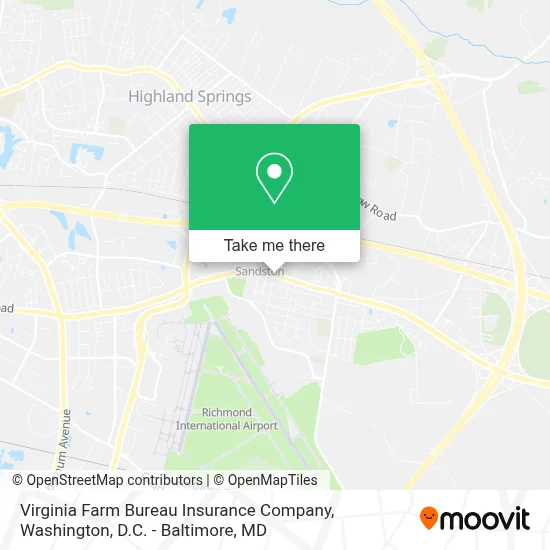 Virginia Farm Bureau Insurance Company map