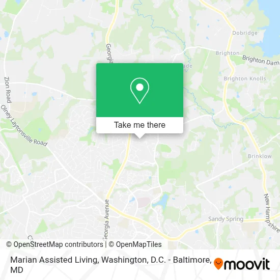 Marian Assisted Living map
