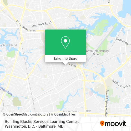 Building Blocks Services Learning Center map