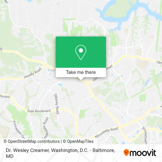 Dr. Wesley Creamer map