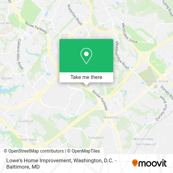 Lowe's Home Improvement map